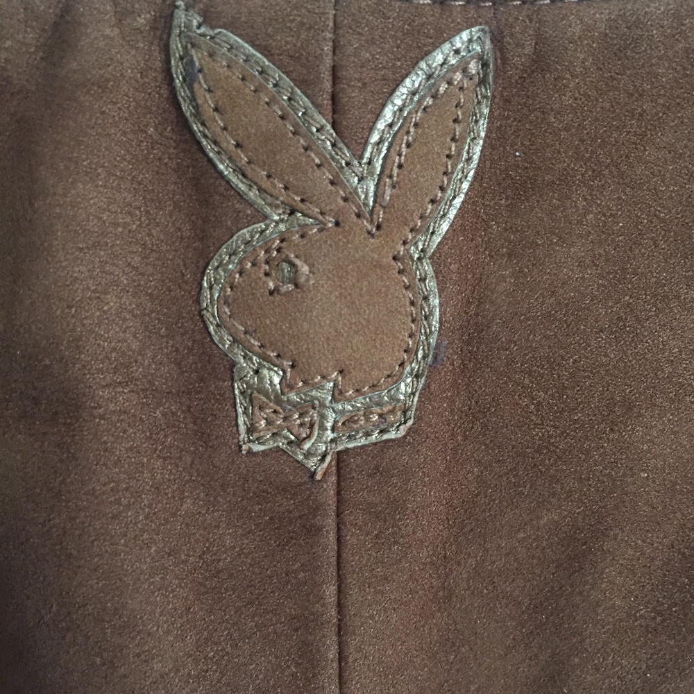 Vintage PLAYBOY Brown Suede Pants NWT - Picture 2 of 9